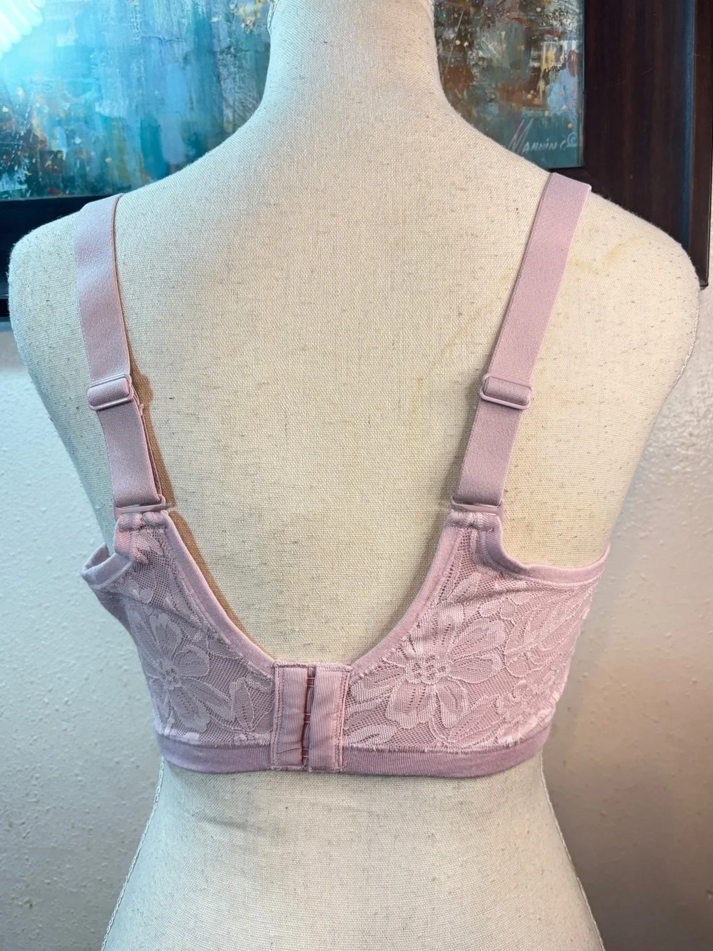 Bali Breathe Light Pink Lace Underwire Bra